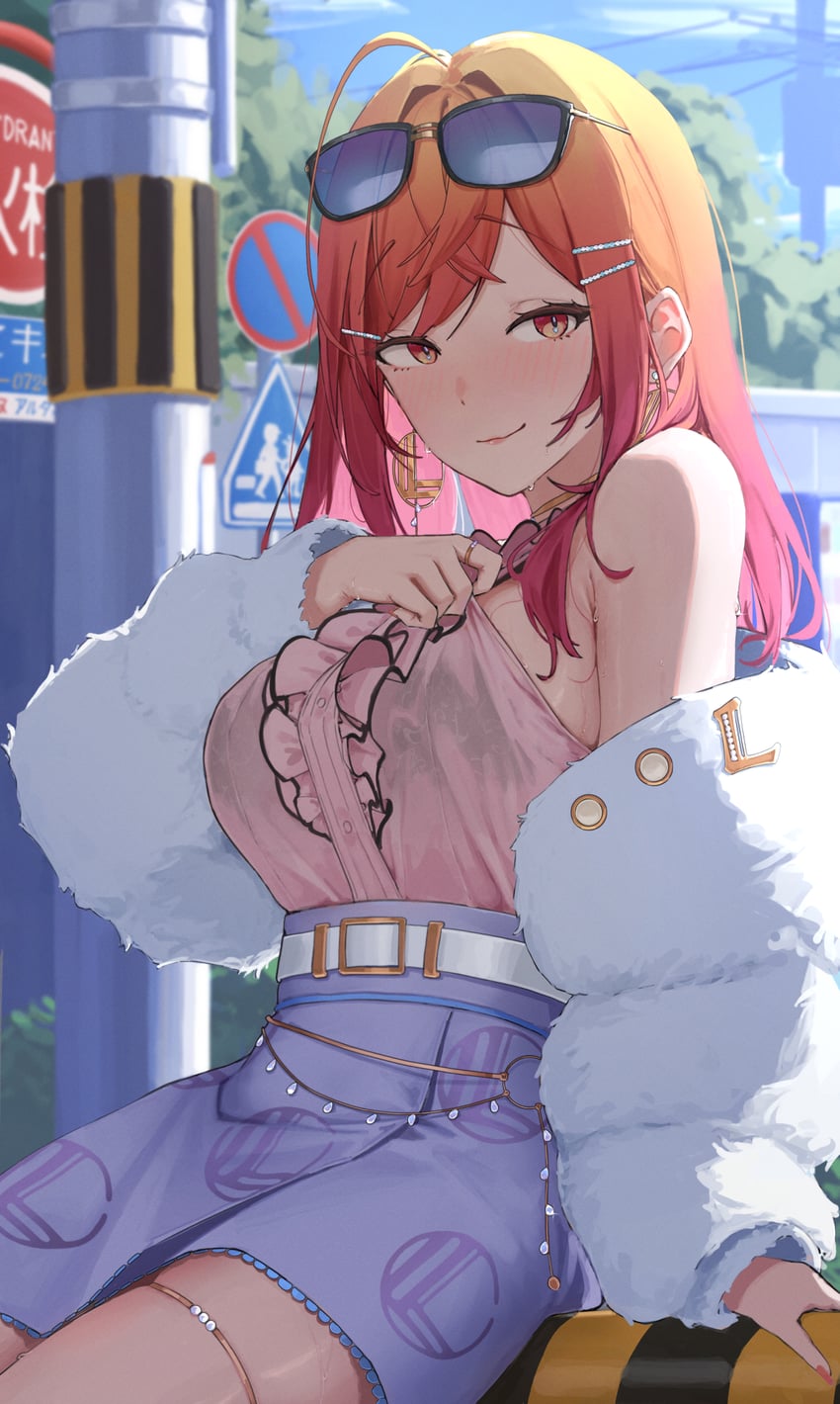 ichijou ririka (hololive and 1 more) drawn by sppzr