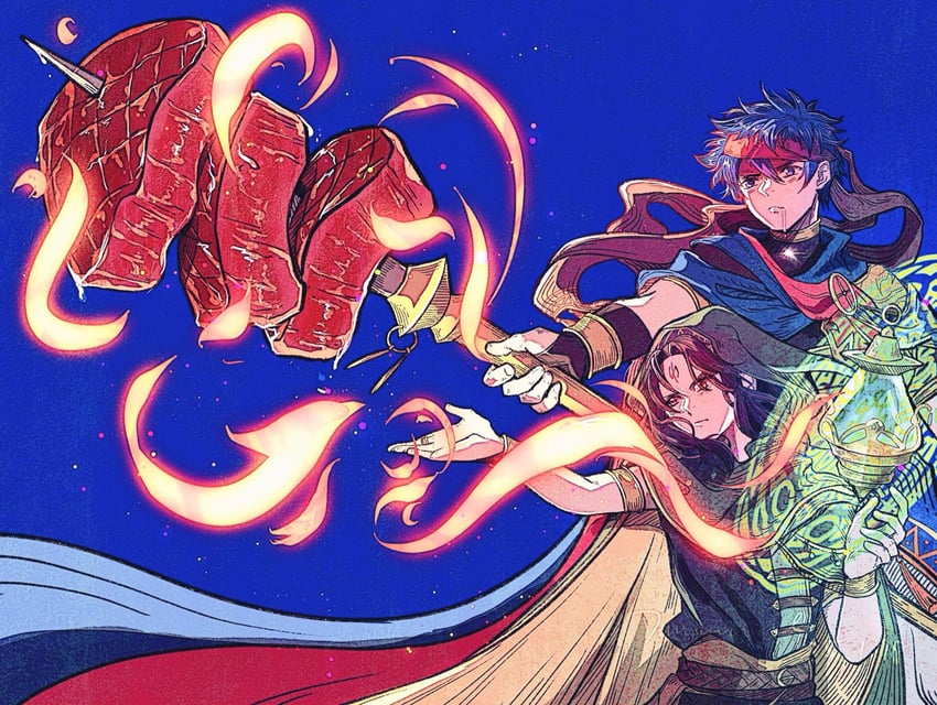 ike and soren (fire emblem and 2 more) drawn by danannie