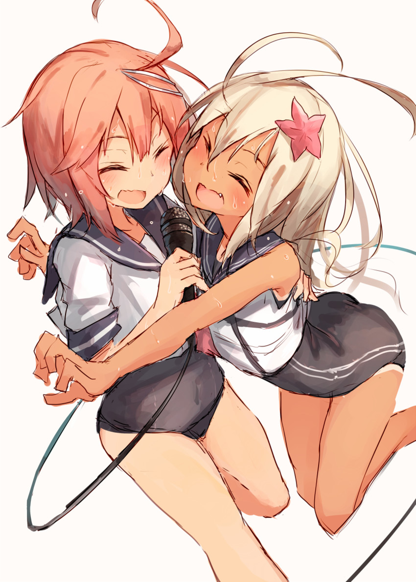 ro-500 and i-58 (kantai collection) drawn by beize_(garbage)