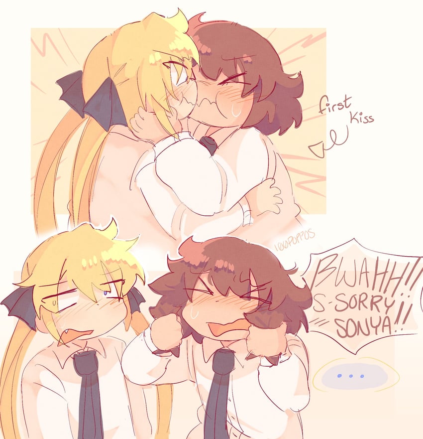 sonya and oribe yasuna (kill me baby) drawn by poppos