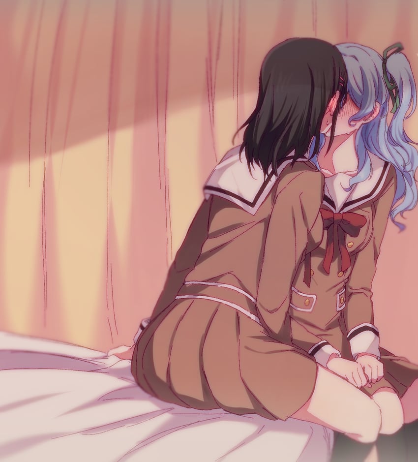 okusawa misaki and matsubara kanon (bang dream!) drawn by opi