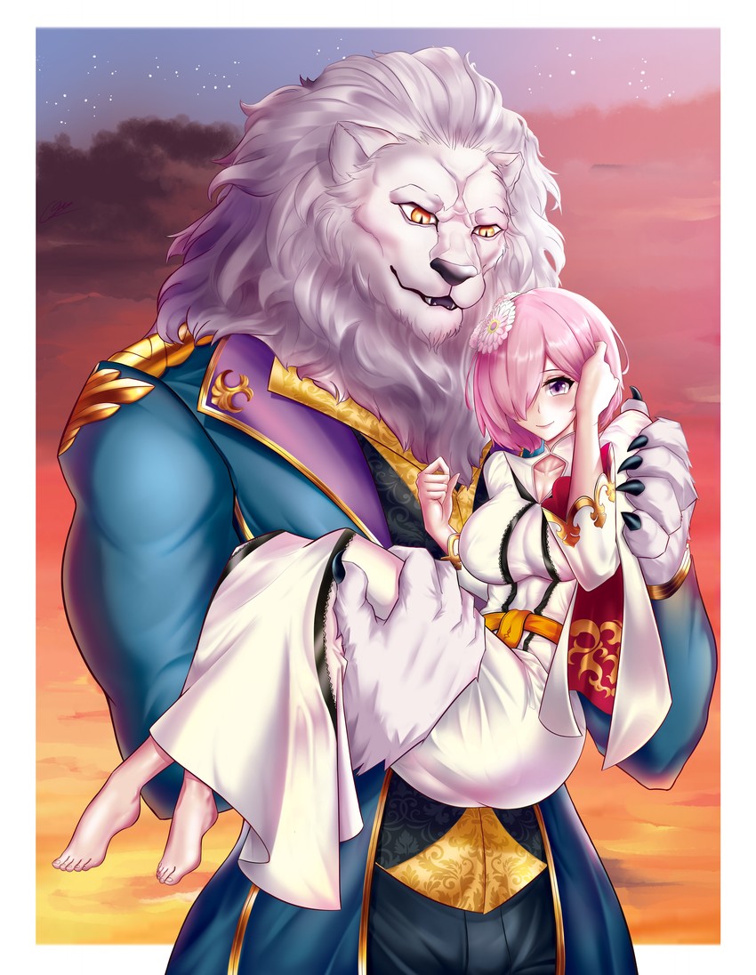 mash kyrielight and boggart (fate and 1 more) drawn by quill26