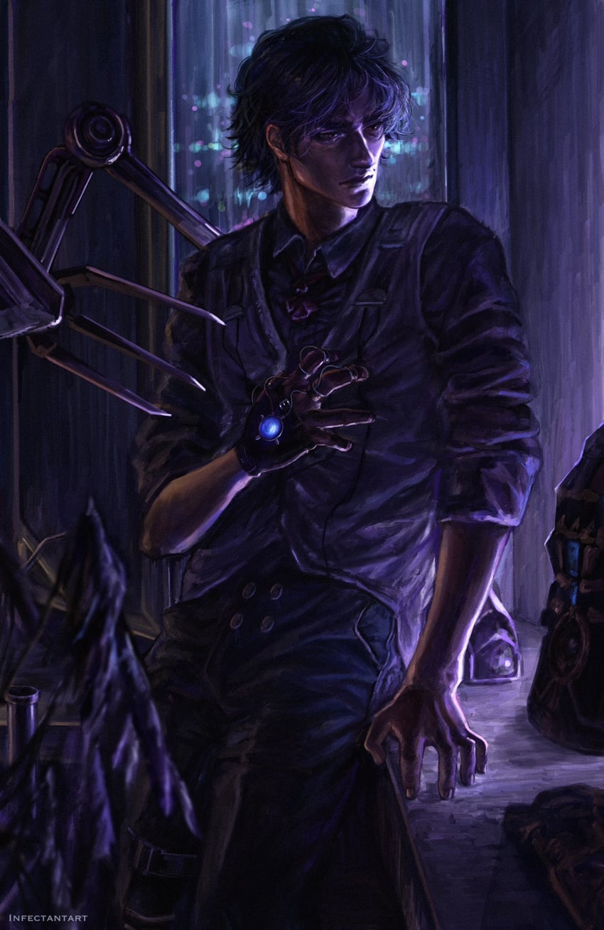 viktor (league of legends and 1 more) drawn by infectantart