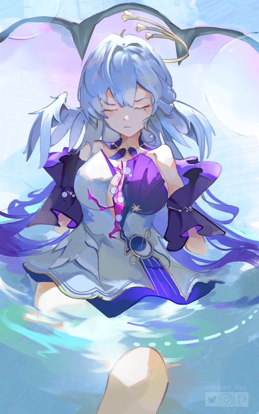 robin (honkai and 1 more) drawn by saturn_(saturn_illus)