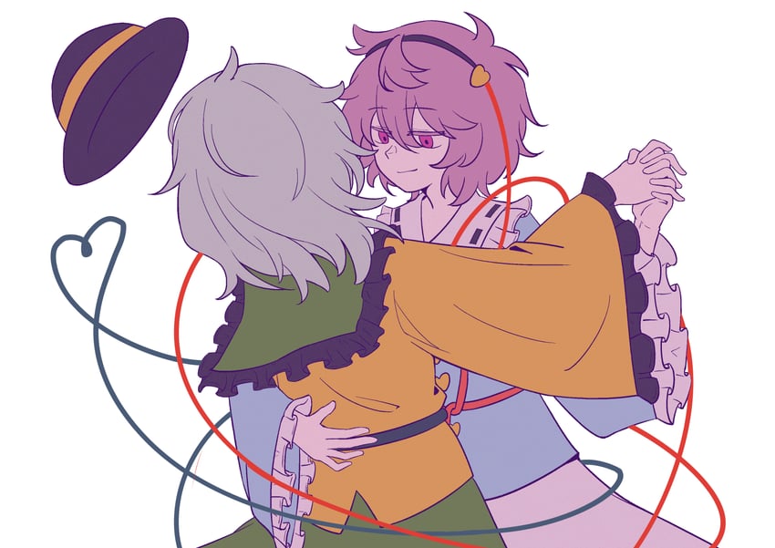 komeiji koishi and komeiji satori (touhou) drawn by yimudesu