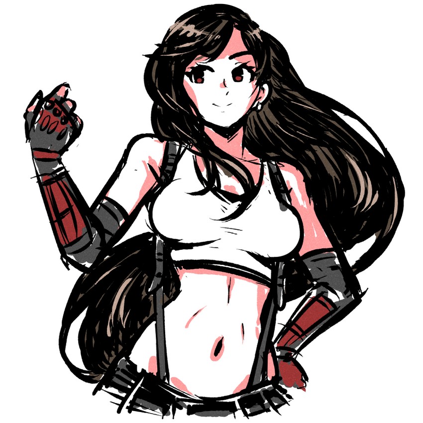 tifa lockhart (final fantasy and 2 more) drawn by akairiot