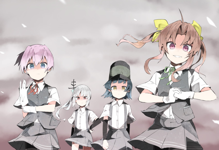 shiranui, kasumi, kagerou, and arare (kantai collection) drawn by ooyama_imo