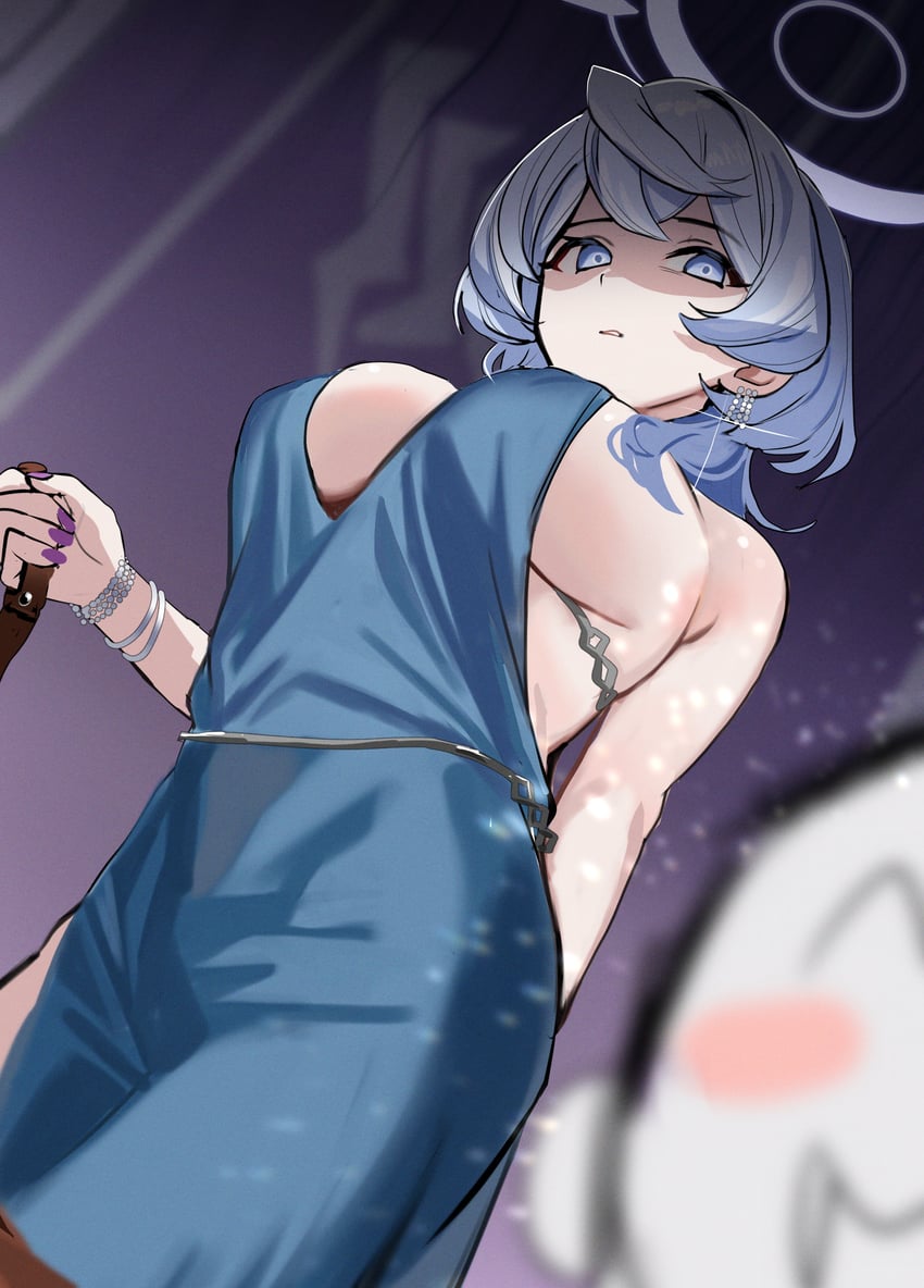 sensei, doodle sensei, and ako (blue archive) drawn by ziki_(gkdlfnzo1245)