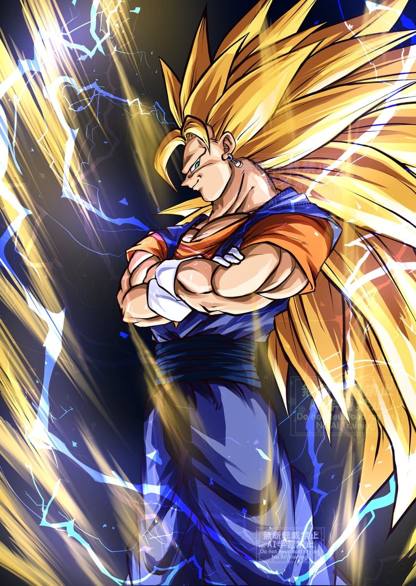 vegetto (dragon ball and 1 more) drawn by kanaetecho