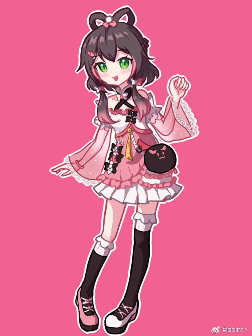 luo tianyi (vocaloid and 1 more) drawn by pointzhu
