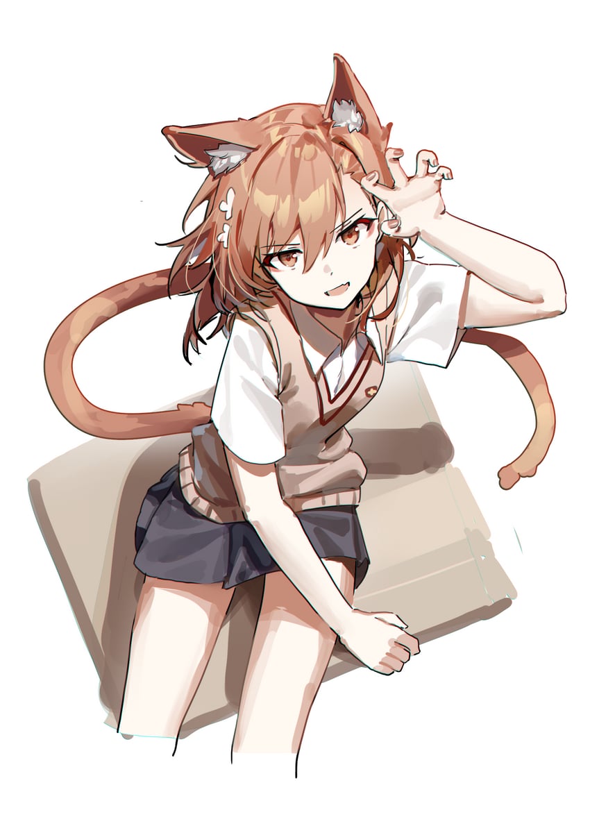 misaka mikoto (toaru majutsu no index and 1 more) drawn by cahangonn