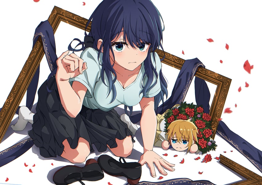 hoshino aquamarine and kurokawa akane (oshi no ko) drawn by blackwhite_wind