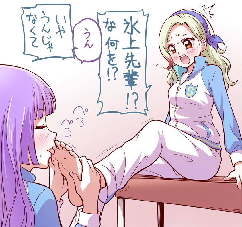 hikami sumire and kurosawa rin (aikatsu!) drawn by ogry_ching