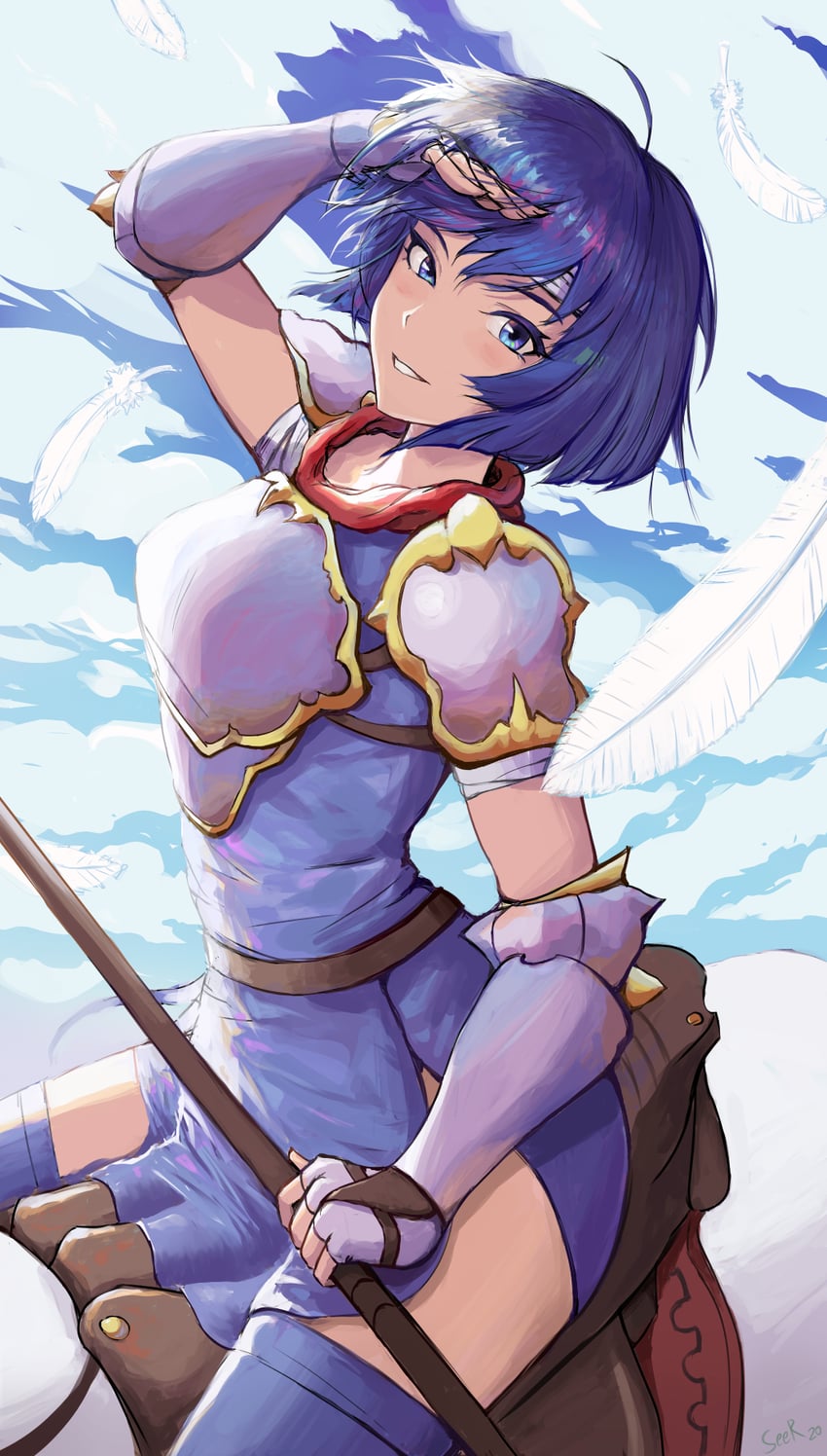 catria (fire emblem and 3 more) drawn by seerdraws