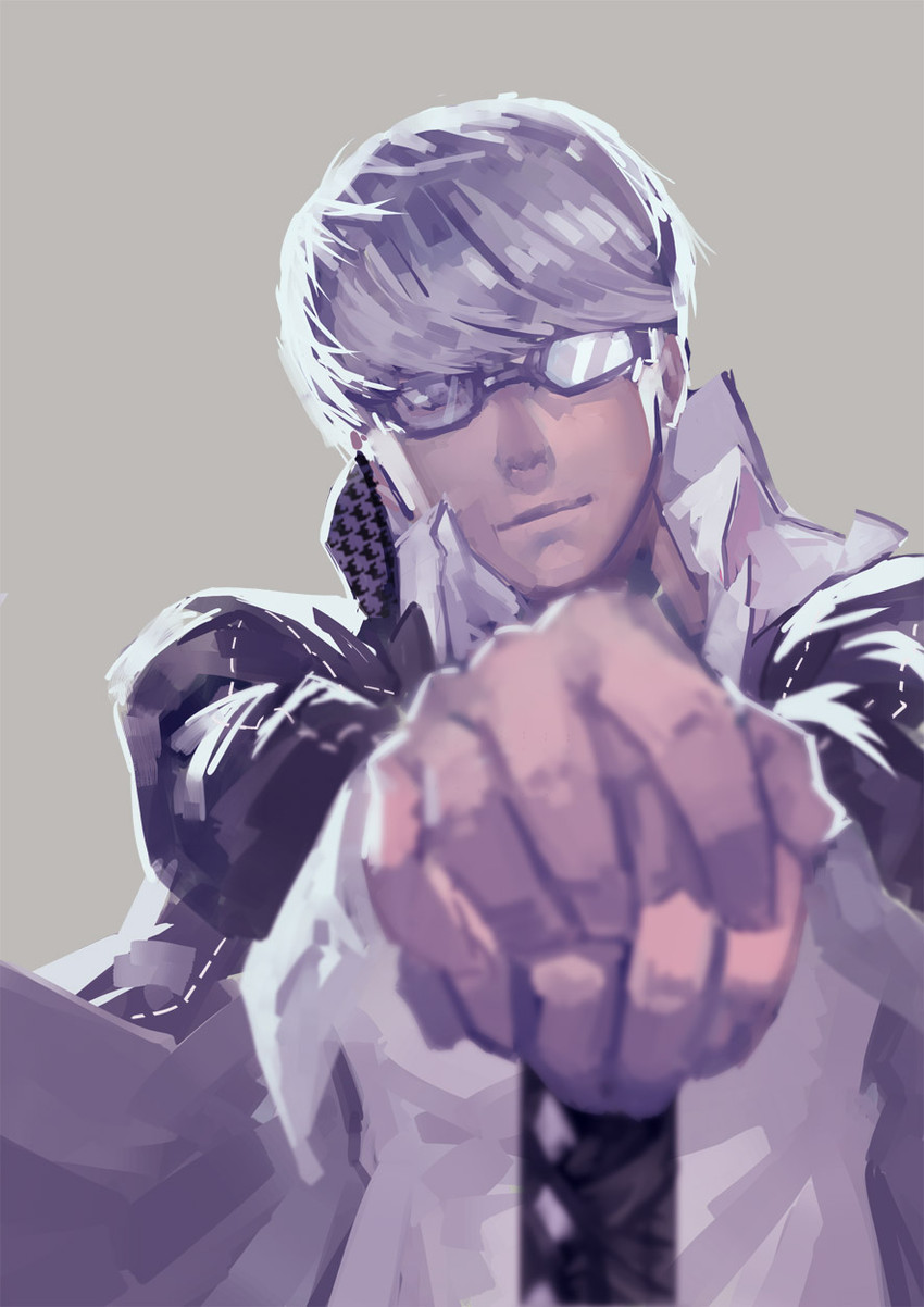 narukami yu (persona and 1 more) drawn by club3