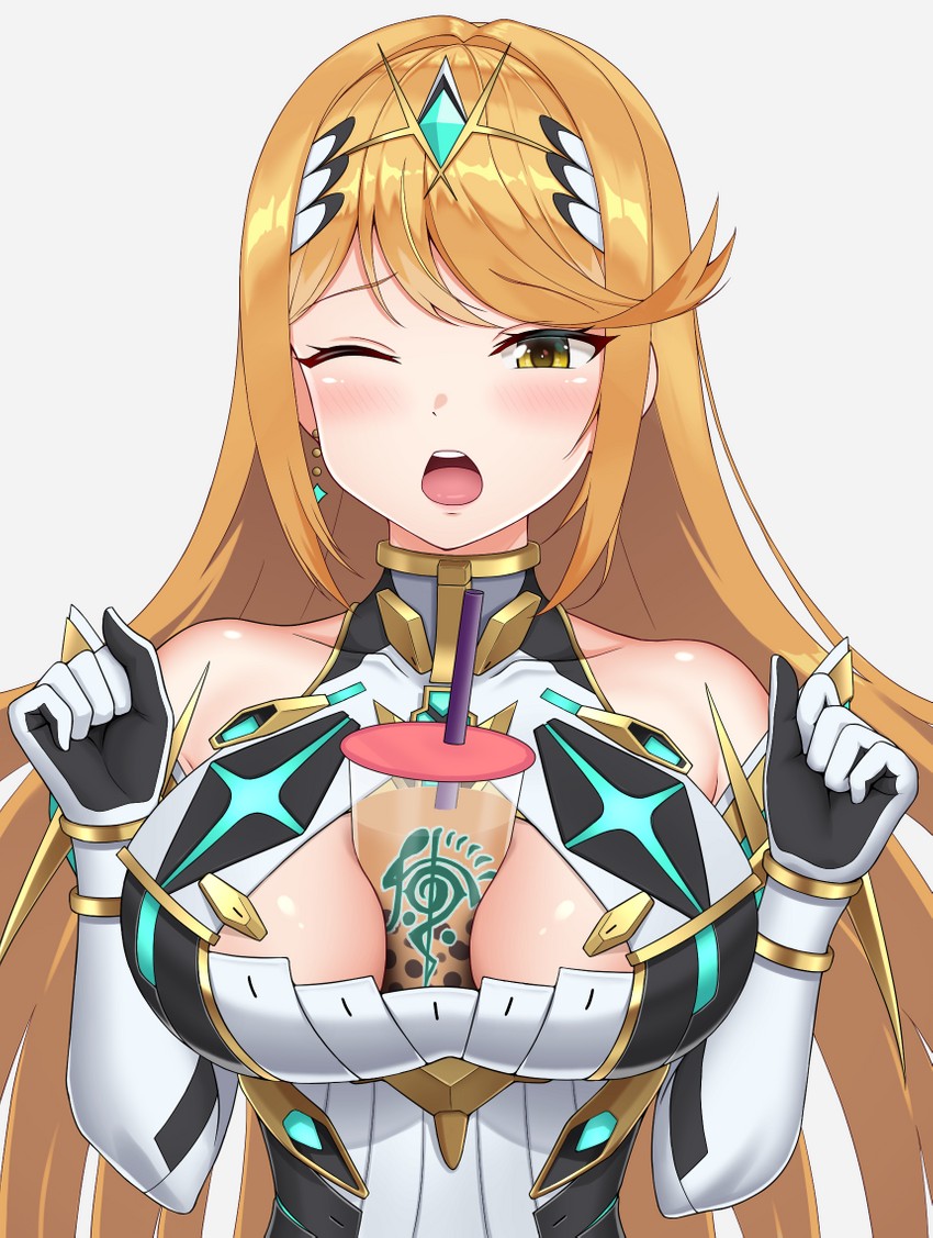 mythra (xenoblade chronicles and 1 more) drawn by nemunemu_semi