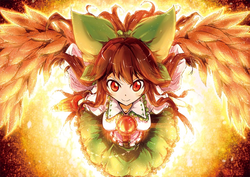 reiuji utsuho (touhou) drawn by joyfull_(terrace)