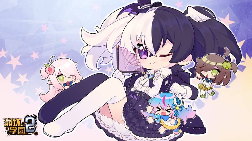 fran, tia, luya, and connor hord (honkai and 1 more) drawn by mian_zhi_bao