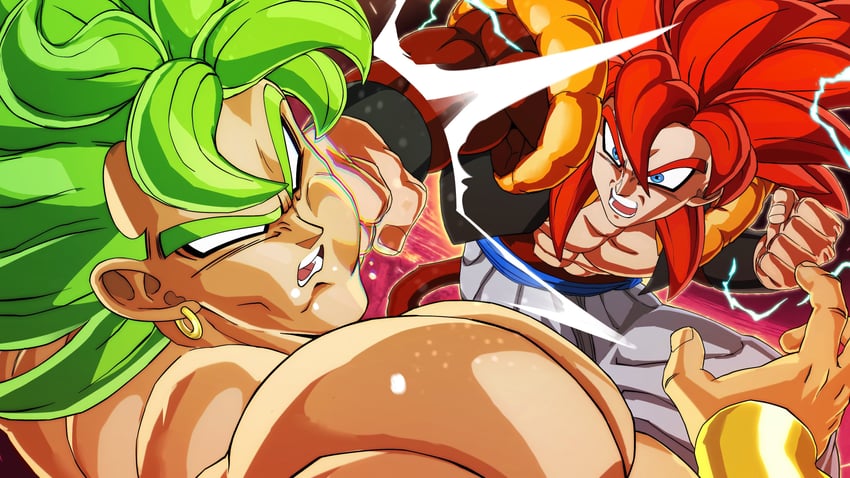 gogeta and broly (dragon ball and 4 more) drawn by easterhands