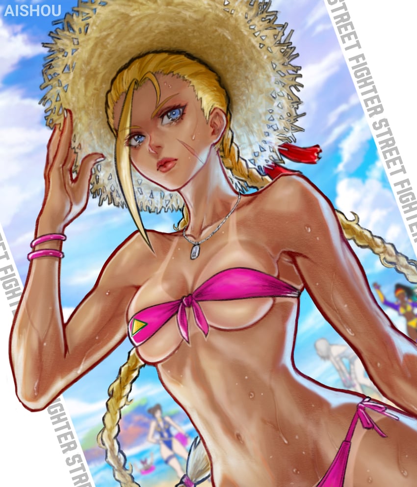 chun-li, cammy white, han juri, kimberly jackson, and a.k.i. (street fighter and 1 more) drawn by ai_shou