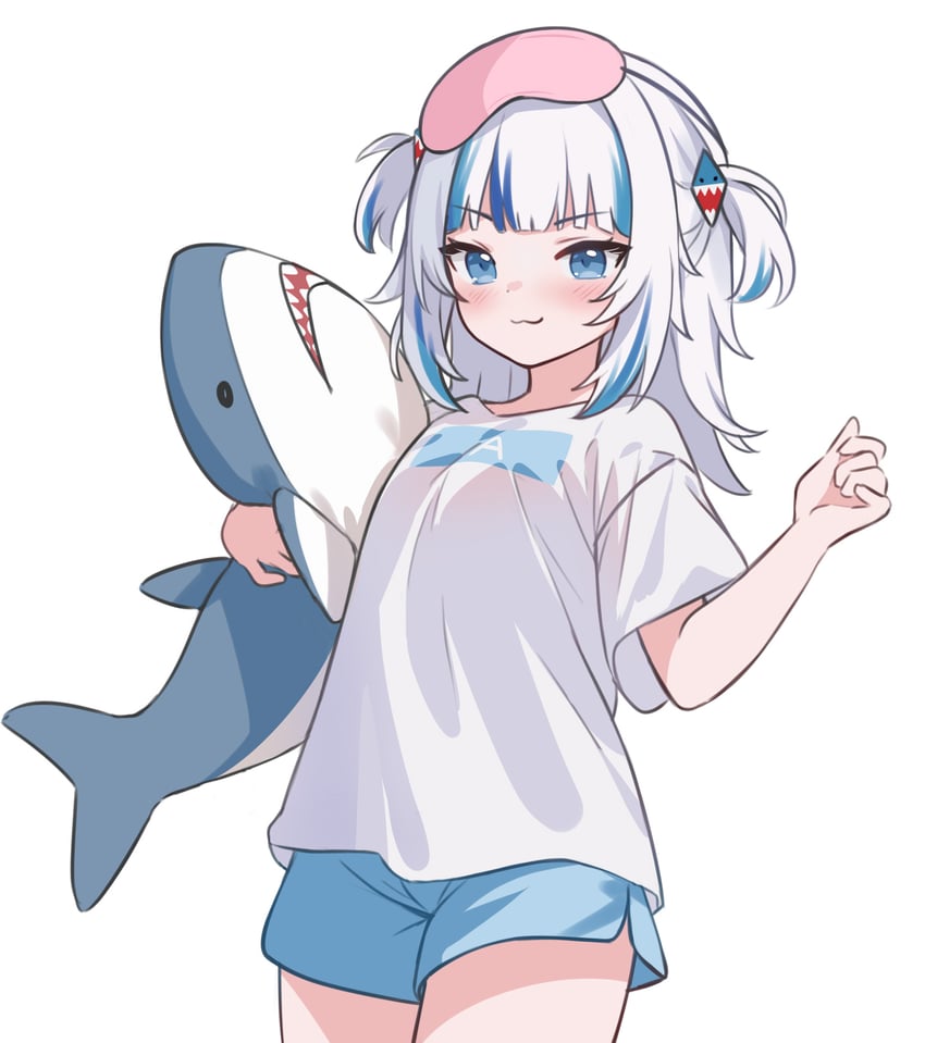 gawr gura (hololive and 1 more) drawn by hitsukuya