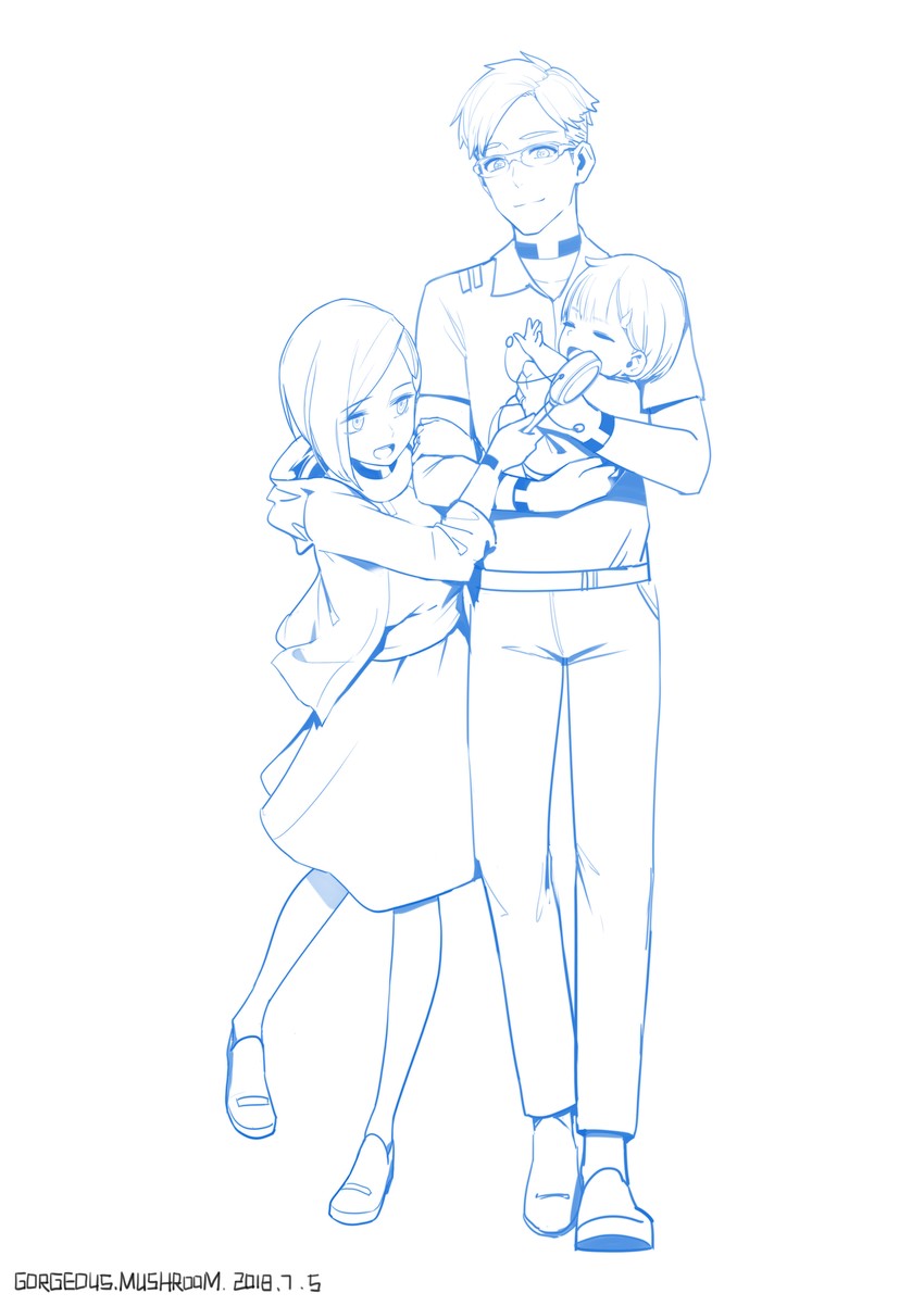 ichigo and gorou (darling in the franxx) drawn by gorgeous_mushroom