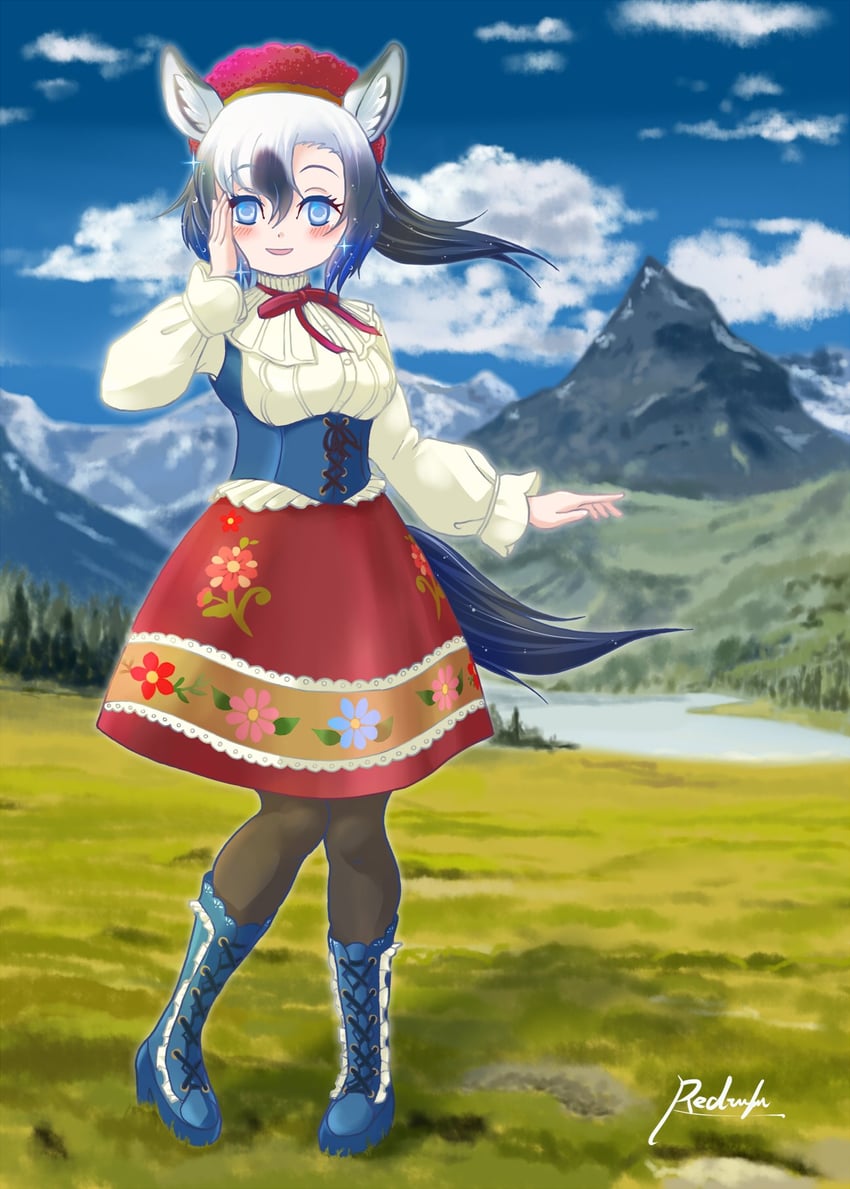 tarpan (kemono friends and 1 more) drawn by redrufu2000