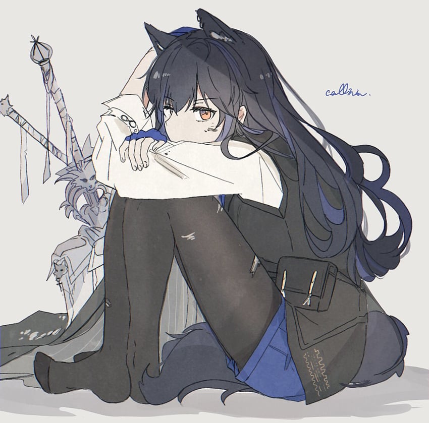 texas and texas the omertosa (arknights) drawn by seri_(vyrlw)