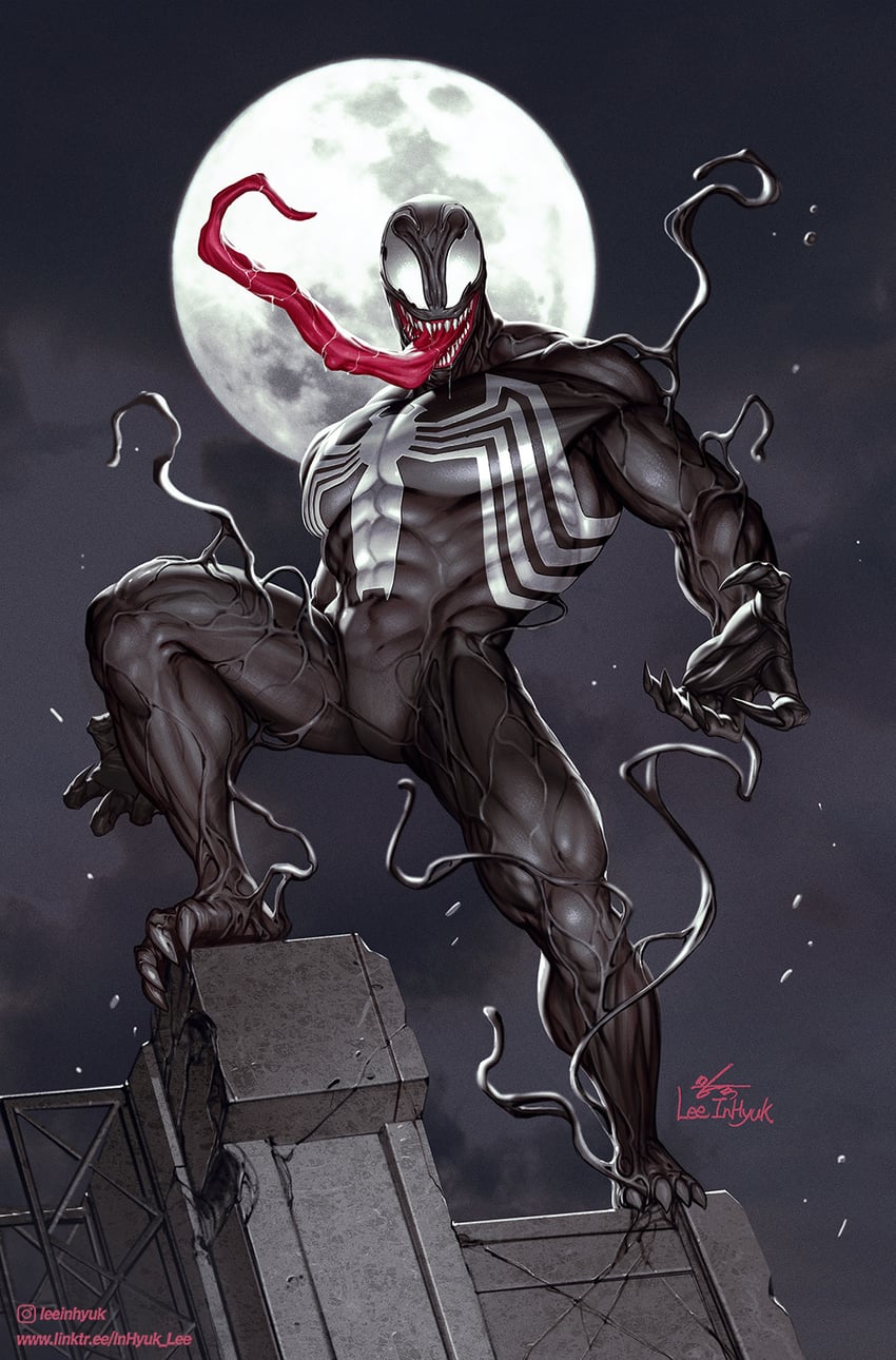venom (marvel and 1 more) drawn by in-hyuk_lee