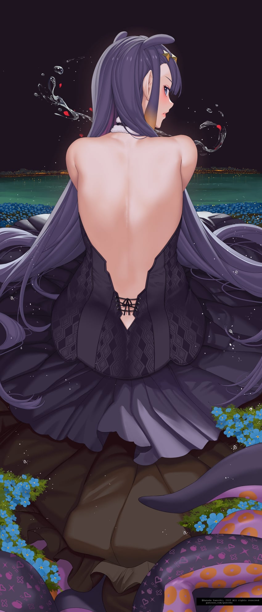 ninomae ina'nis (hololive and 1 more) drawn by hanada_yanochi
