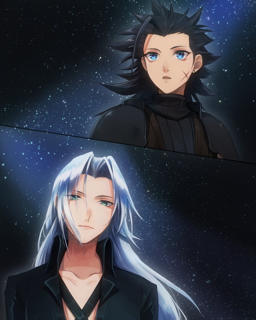 sephiroth and zack fair (final fantasy and 1 more) drawn by ryu_kisaragi