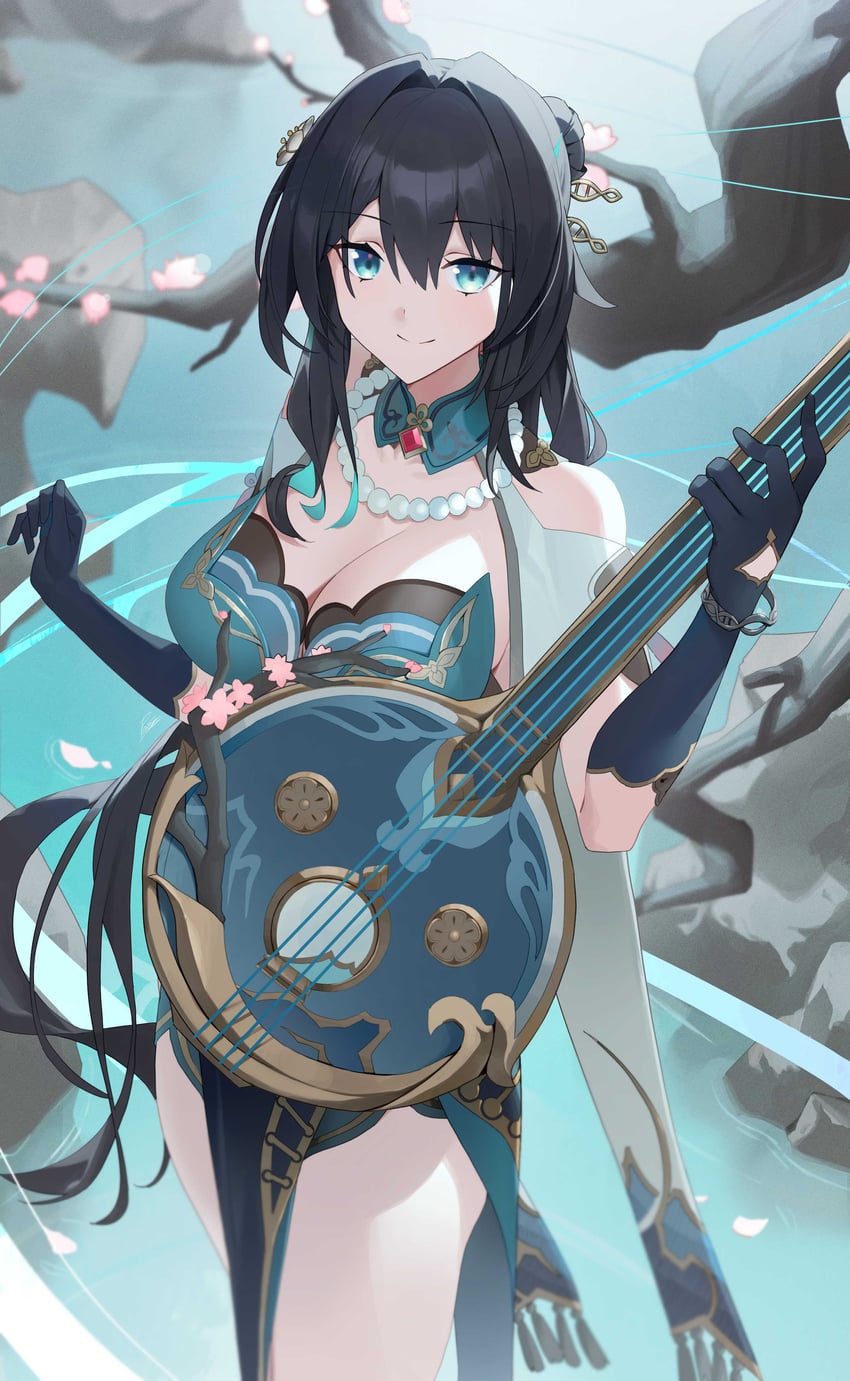 ruan mei (honkai and 1 more) drawn by raitho