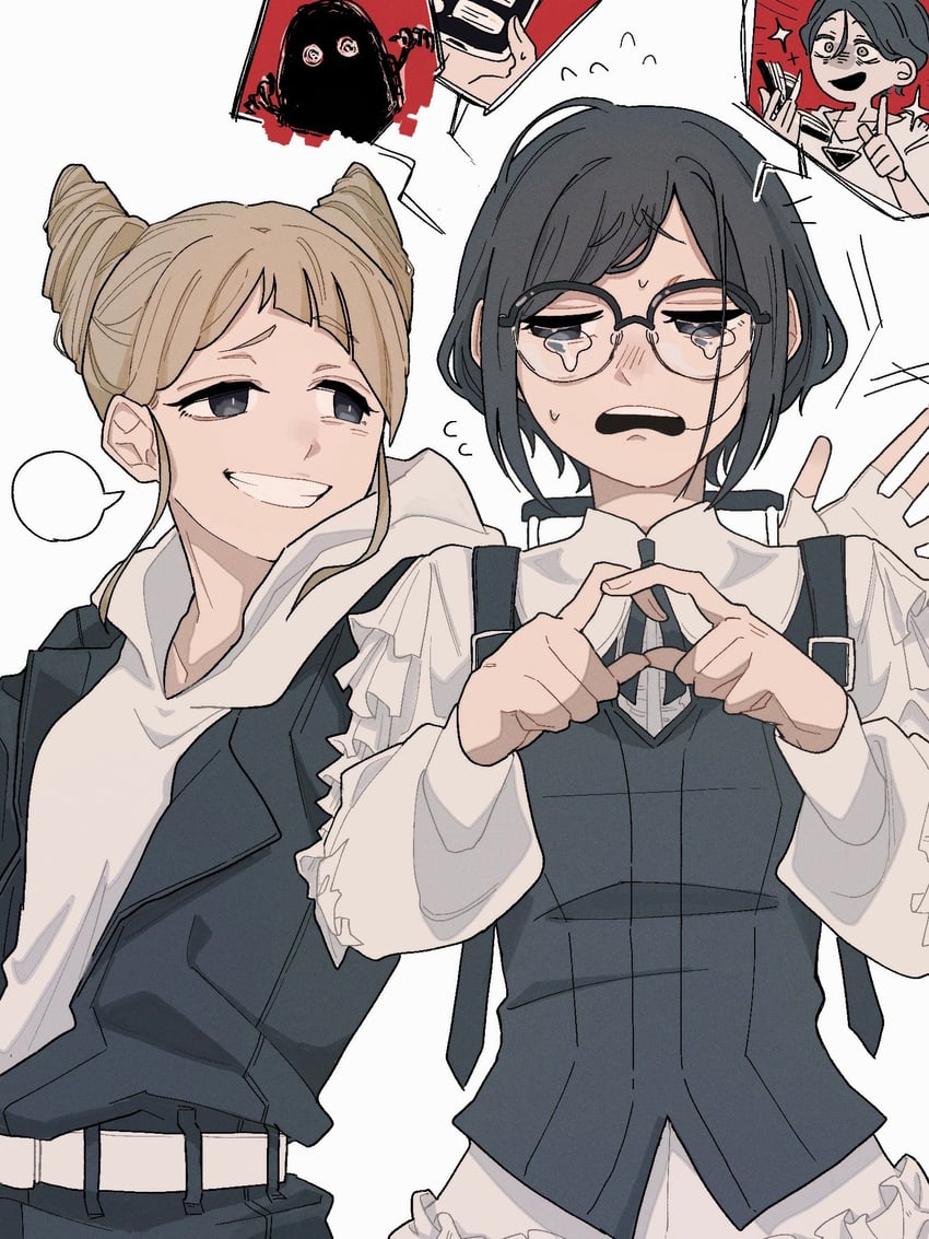 fukurai azami, tomarigi yasumi, and meguriya ayumu (toshi densetsu kaitai center) drawn by yakihokke_m