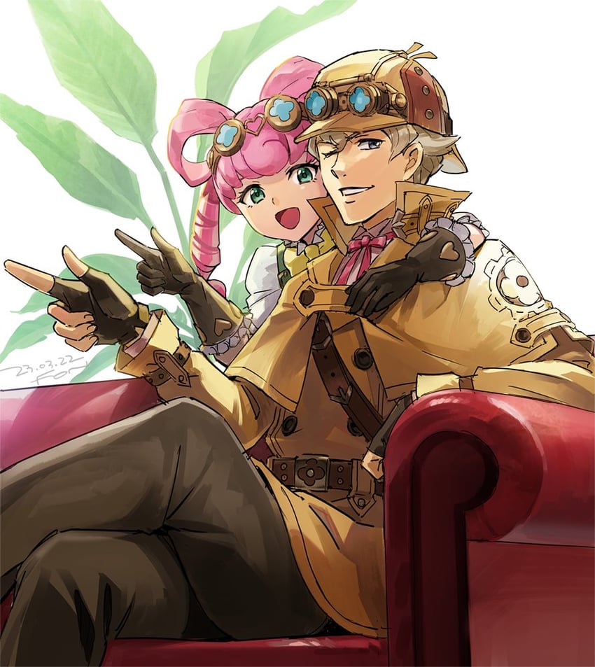 herlock sholmes and iris wilson (ace attorney and 1 more) drawn by fon-due_(fonfon)