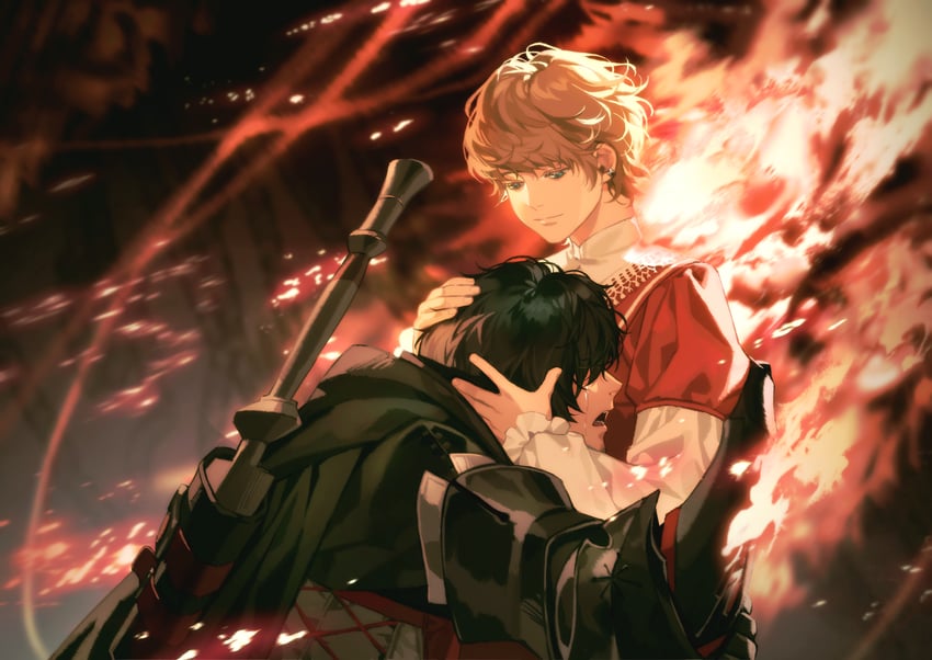 clive rosfield and joshua rosfield (final fantasy and 1 more) drawn by fan_mu_zhang