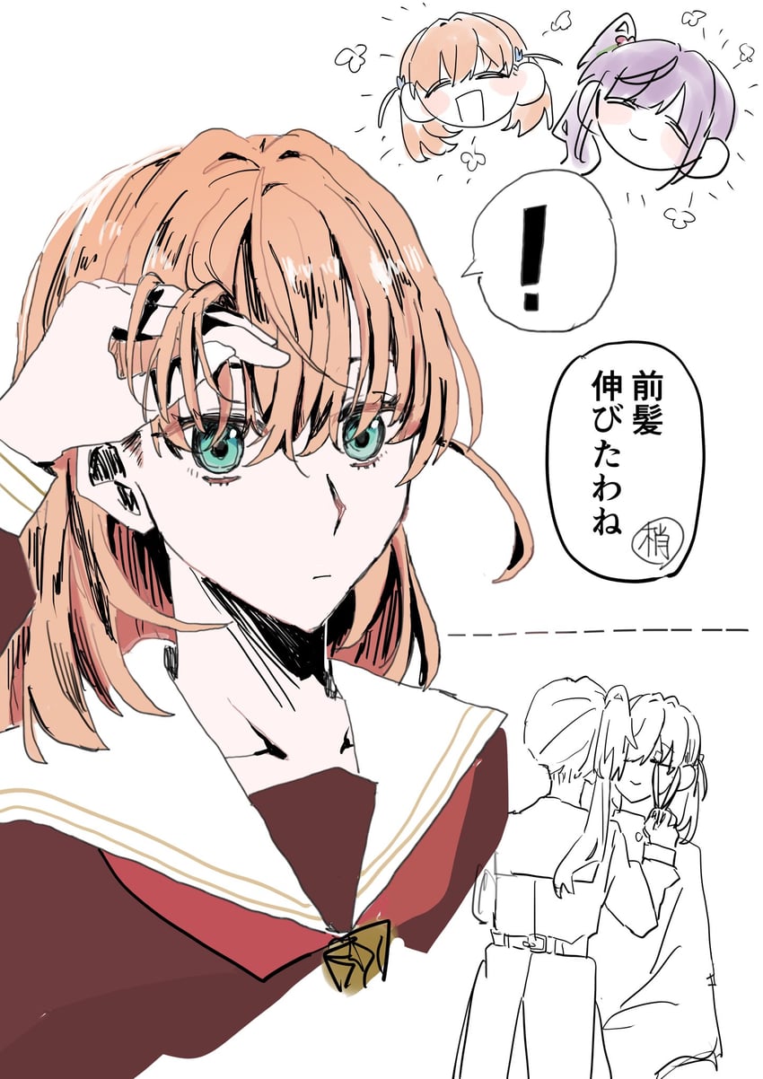 hinoshita kaho and otomune kozue (love live! and 1 more) drawn by zuisetsu
