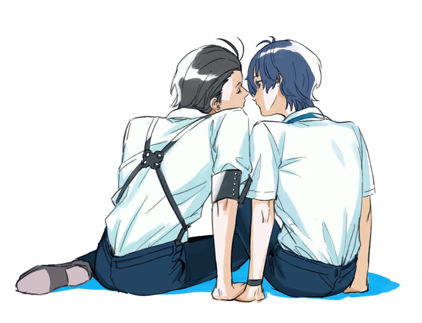 yuuki makoto and mochizuki ryouji (persona and 1 more) drawn by banijustice
