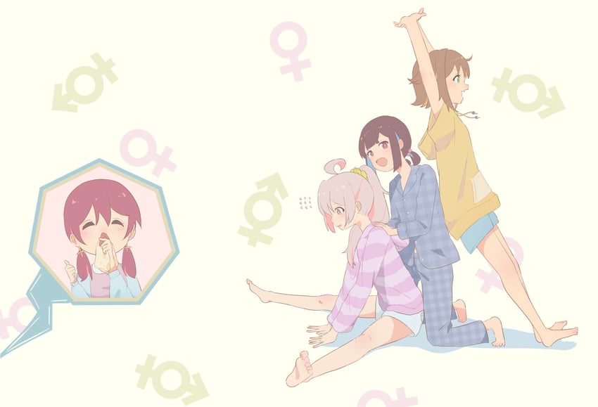 oyama mahiro, hozuki momiji, oka asahi, and murosaki miyo (onii-chan wa oshimai!) drawn by tada_ttra