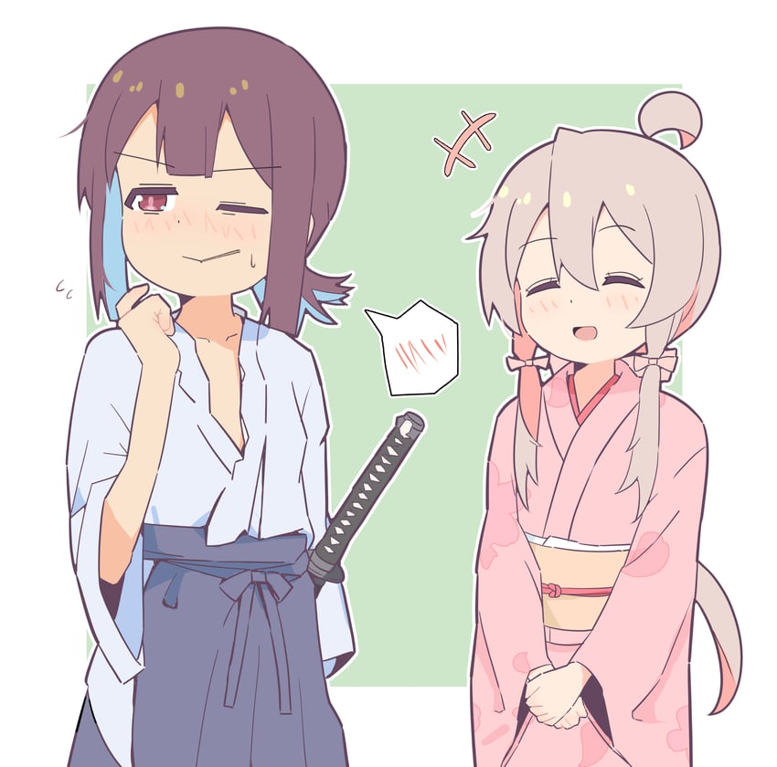 oyama mahiro and hozuki momiji (onii-chan wa oshimai!) drawn by yama_h15