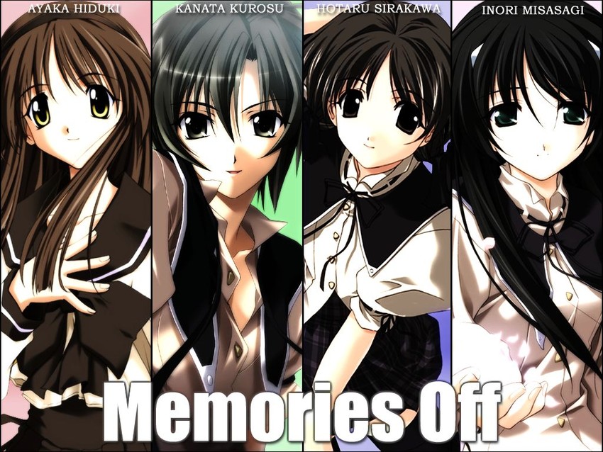 shirakawa hotaru, misasagi inori, hizuki ayaka, and kurosu kanata (memories off and 4 more) drawn by sasaki_mutsumi