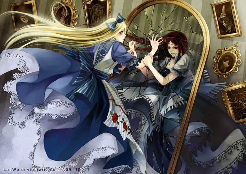 alice (alice's adventures in wonderland) drawn by lan_wu