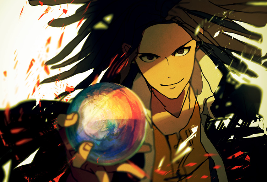 hagakure yasuhiro (danganronpa and 1 more) drawn by zk