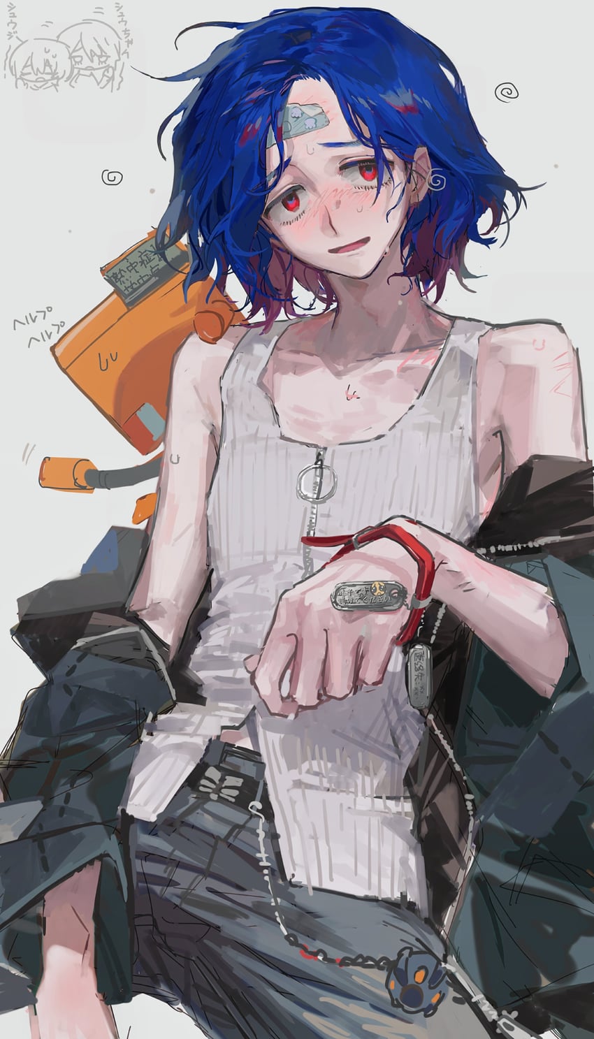 amate yuzuriha, shuji ito, and nyaan (gundam and 1 more) drawn by diurtion