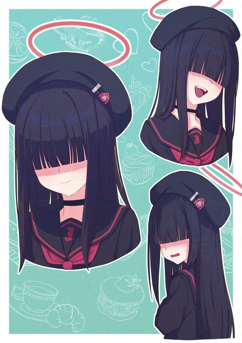justice task force member (blue archive) drawn by okashira2ki