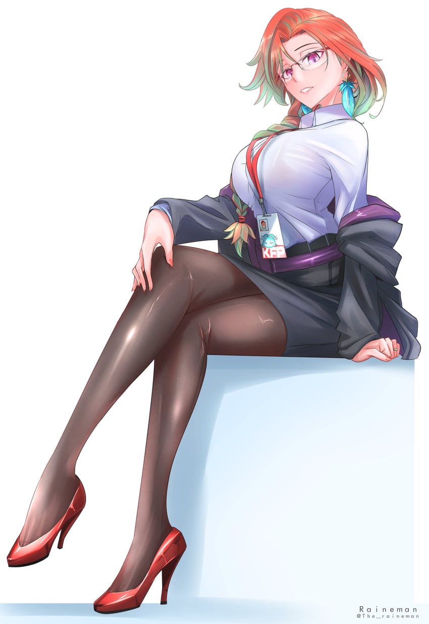 takanashi kiara (hololive and 1 more) drawn by the_raineman