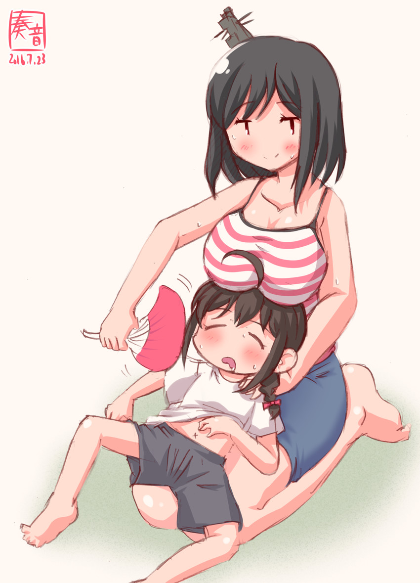shigure and yamashiro (kantai collection) drawn by kanon_(kurogane_knights)