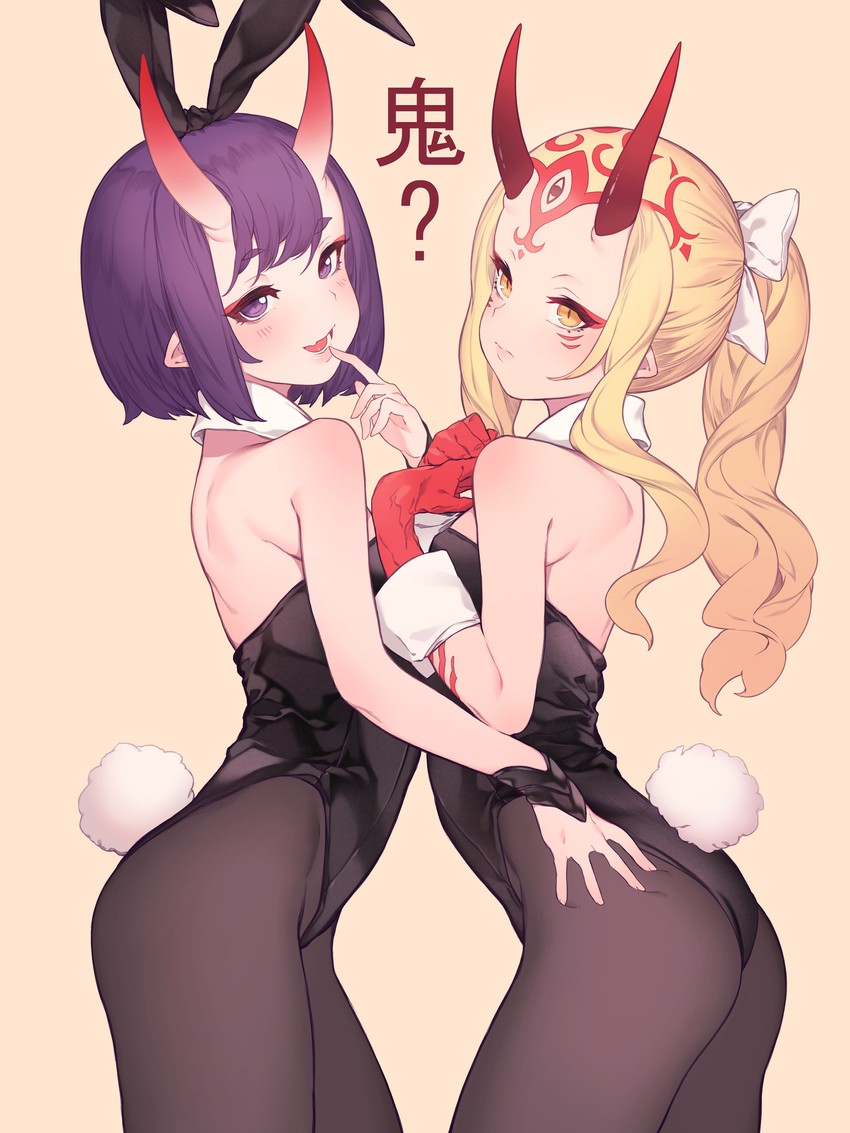 shuten douji and ibaraki douji (fate and 1 more) drawn by kapa19