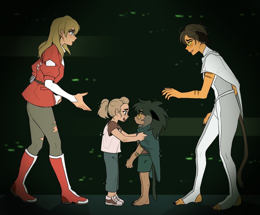 catra and adora (she-ra and the princesses of power) drawn by halang_rubsas2