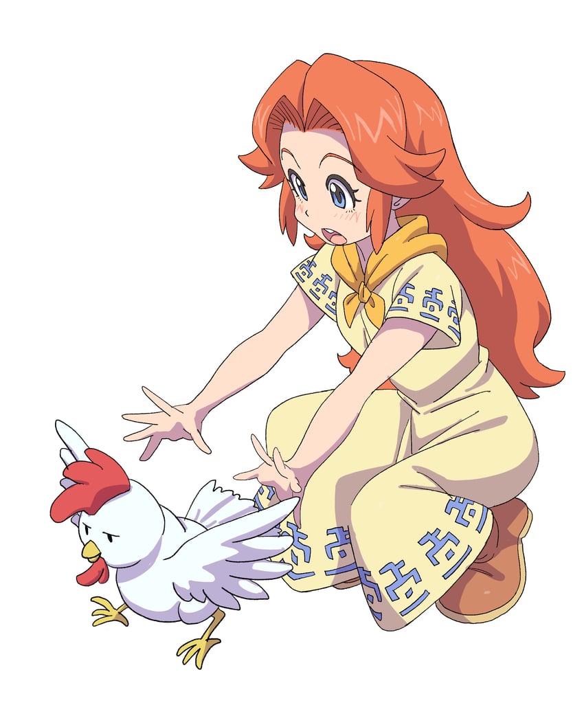 malon and cucco (the legend of zelda and 1 more) drawn by powerhamuhamu