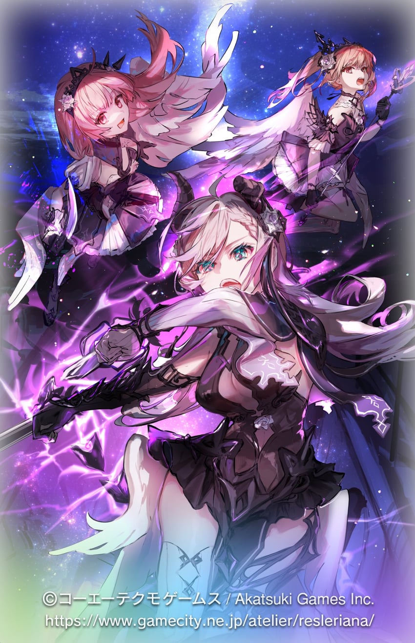 suelle malen, lydie malen, and valeria (atelier and 2 more) drawn by karanagare